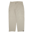 TREVOLUTION Cargo Zip-off Mens Trousers Beige Loose Straight W34 L29 Online