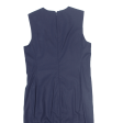 RALPH LAUREN Womens Pencil Dress Blue Sleeveless Midi M Online Sale