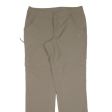 THE NORTH FACE Zip-off Womens Trousers Brown Regular Straight Nylon W31 L31 Online