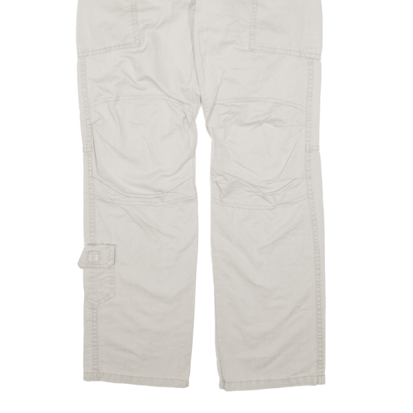 TIMEZONE Cargo Mens Trousers Beige Relaxed Straight W30 L32 For Sale