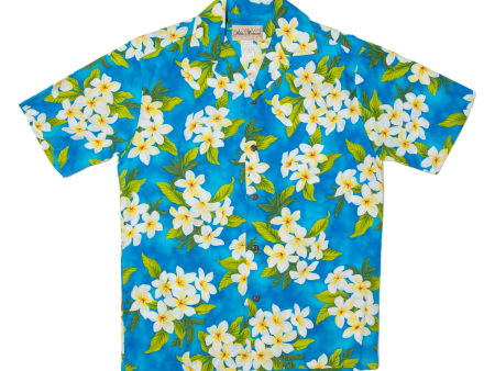 BLUE HAWAII Mens Hawaiian Shirt Blue Floral S Discount