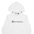 CHAMPION Womens White Hoodie L For Discount