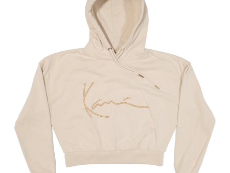 KARL KANI Cropped Womens Beige Hoodie M Online