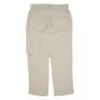 SALEWA Cargo Womens Trousers Beige Relaxed Straight W34 L30 Fashion