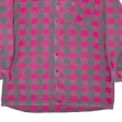 BREMO Mens Shirt Pink 90s Check Long Sleeve L Discount