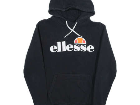 ELLESSE Womens Black Hoodie UK 10 Online now