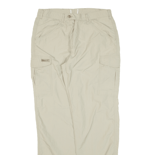 SUNWAY Cargo Mens Trousers Beige Relaxed Tapered W30 L31 Online now