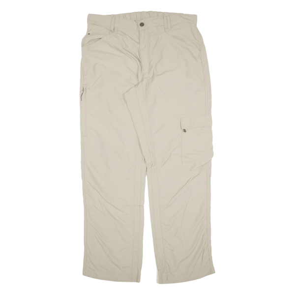 SALEWA Cargo Womens Trousers Beige Relaxed Straight W34 L30 Fashion