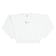 KARL KANI Oversized Cropped Womens Sweatshirt White L Sale