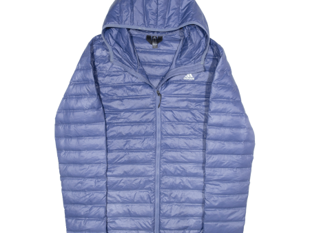 ADIDAS Lightweight Womens Puffer Jacket Purple Hooded M Online