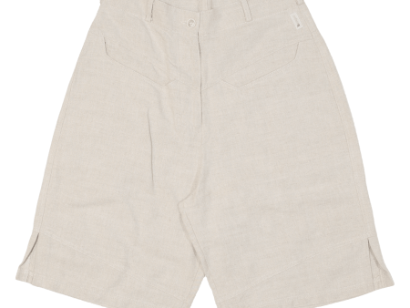 BENGER Sidevents Womens Chino Shorts Beige Relaxed XS W26 Hot on Sale