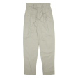 BOWL RANG Mens Trousers Beige Relaxed Tapered W30 L35 Cheap