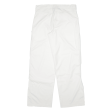 ADIDAS Womens Trousers White Loose Straight W32 L30 on Sale