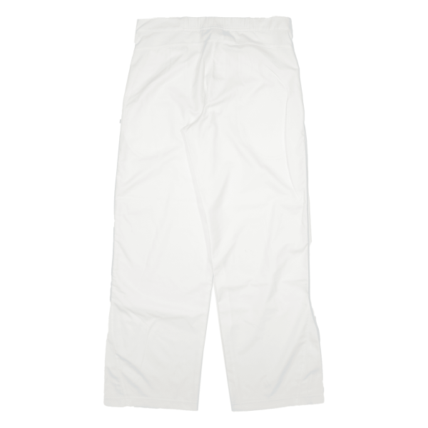 ADIDAS Womens Trousers White Loose Straight W32 L30 on Sale