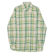 BASSETTI Mens Shirt Green Check Long Sleeve M For Sale