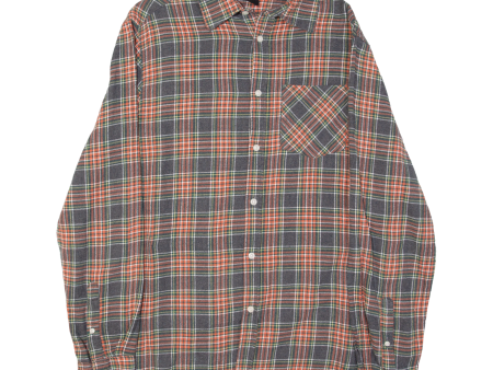 ACCANTO Mens Shirt Blue Plaid Long Sleeve L Online now