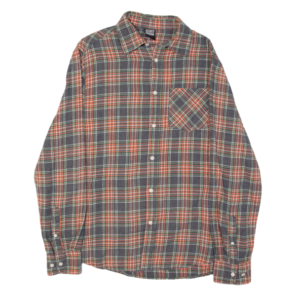 ACCANTO Mens Shirt Blue Plaid Long Sleeve L Online now