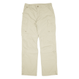 QUECHUA Cargo Zip-off Mens Trousers Beige Relaxed Straight W31 L31 For Cheap