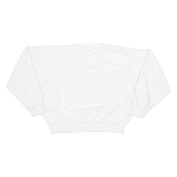 KARL KANI Oversized Cropped Womens Sweatshirt White L Sale