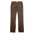 PHARD Womens Trousers Brown Slim Straight W28 L33 Sale