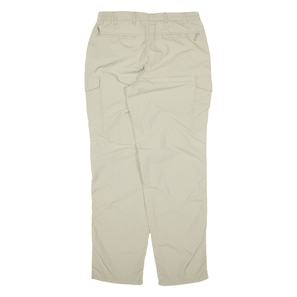 SUNWAY Cargo Mens Trousers Beige Relaxed Tapered W30 L31 Online now