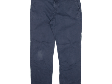 TIMBERLAND Mens Trousers Blue Regular Straight W33 L28 For Discount