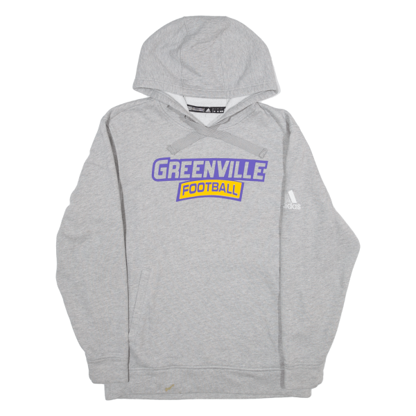 ADIDAS Greenville Football Mens Grey Hoodie USA M Sale