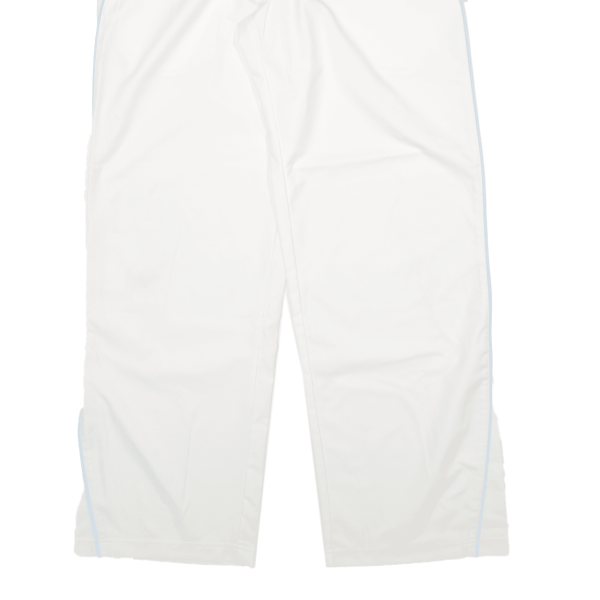 ADIDAS Womens Trousers White Loose Straight W32 L30 on Sale