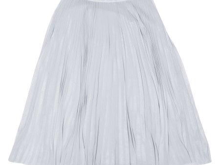 KATE SPADE Womens Pleated Skirt Grey Midi S For Cheap