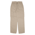 STR Cargo Womens Trousers Beige Regular Straight W27 L31 For Cheap