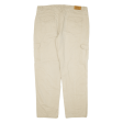 TOM RAMSEY Cargo Mens Trousers Beige Relaxed Straight W40 L33 For Discount