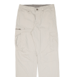 SHILTON Cargo Mens Trousers Beige Relaxed Straight W32 L34 Online Sale