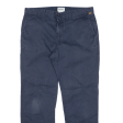 TIMBERLAND Mens Trousers Blue Regular Straight W33 L28 For Discount