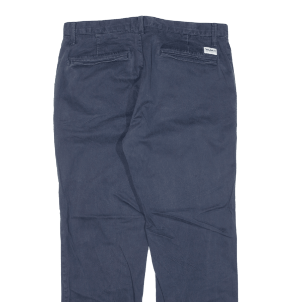 TIMBERLAND Mens Trousers Blue Regular Straight W33 L28 For Discount