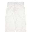 ADIDAS Womens Trousers White Loose Straight W32 L30 on Sale