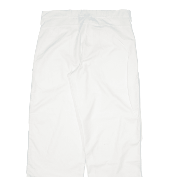 ADIDAS Womens Trousers White Loose Straight W32 L30 on Sale