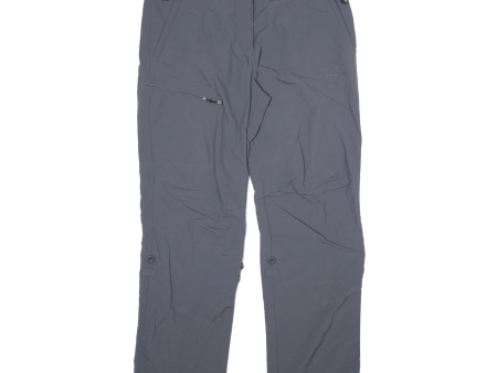 BERGSON Outdoor Womens Trousers Grey Regular Straight Nylon W32 L30 Cheap