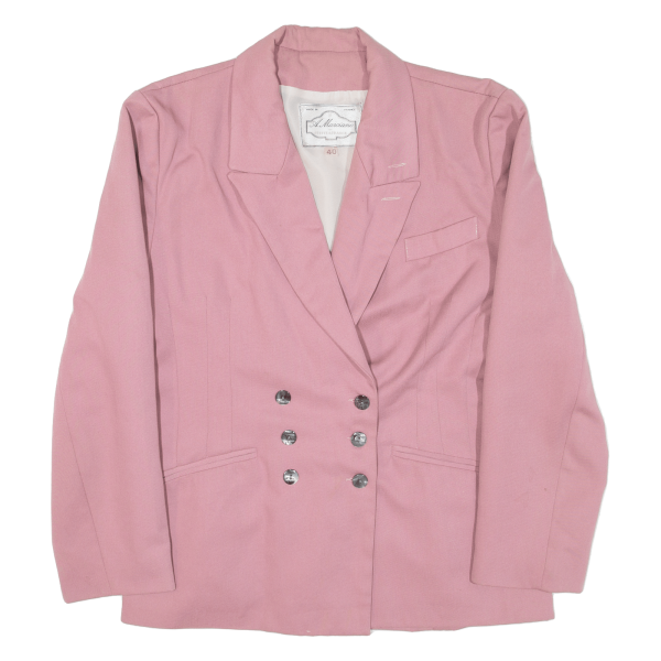 A. MARCIANO Double Breasted Womens Blazer Jacket Pink M Online Sale