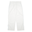 ADIDAS Womens Trousers White Loose Straight W32 L30 on Sale