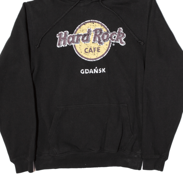 HARD ROCK CAFE Gdansk Mens Black Hoodie M Hot on Sale