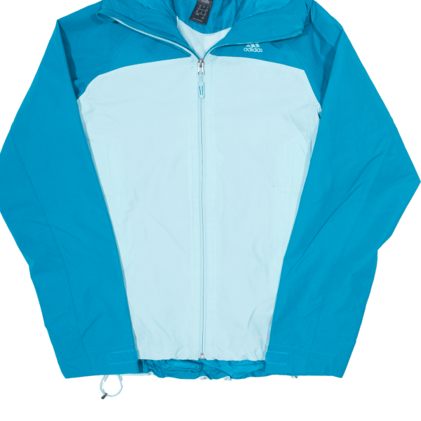 ADIDAS Climaproof Womens Rain Jacket Blue Hooded UK 12 Online