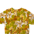 ACCORDO Womens Shirt Green Viscose Floral L Discount