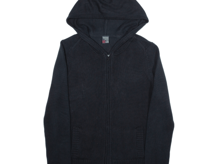 NAUTICA Womens Black Hoodie Full Zip XL Online Hot Sale