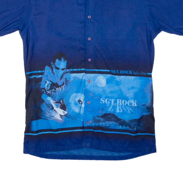 ANGELO LITRICO Kelly Slater Pro Surfer Mens Shirt Blue L Fashion