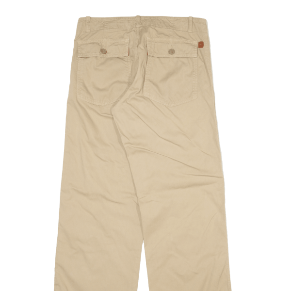 BOSS Mens Trousers Beige Regular Straight W31 L35 Online Hot Sale