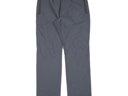 QUECHUA Cargo Womens Trousers Grey Regular Straight W32 L32 on Sale