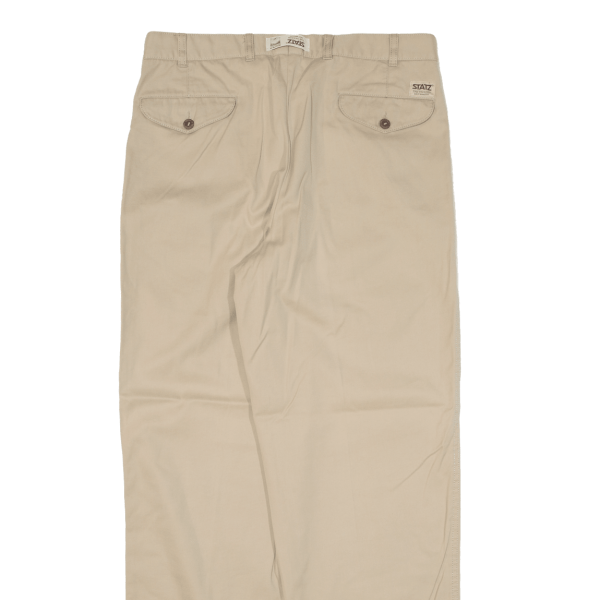 STATZ Mens Trousers Beige Relaxed Tapered W32 L31 Sale