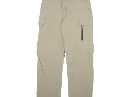 RIDGEPORT Detachable Legs Mens Trousers Beige Regular Straight W28 L29 Cheap