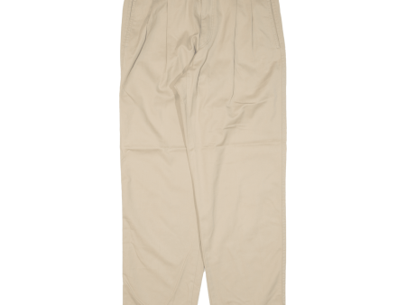 STATZ Mens Trousers Beige Relaxed Tapered W32 L31 Sale