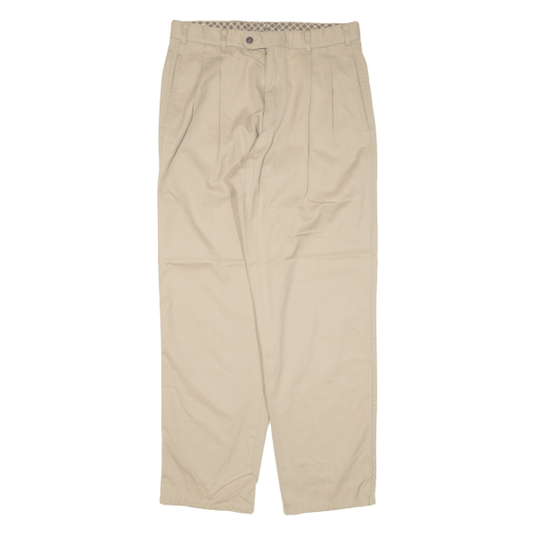 STATZ Mens Trousers Beige Relaxed Tapered W32 L31 Sale